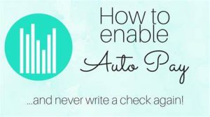 How to enable Auto Pay